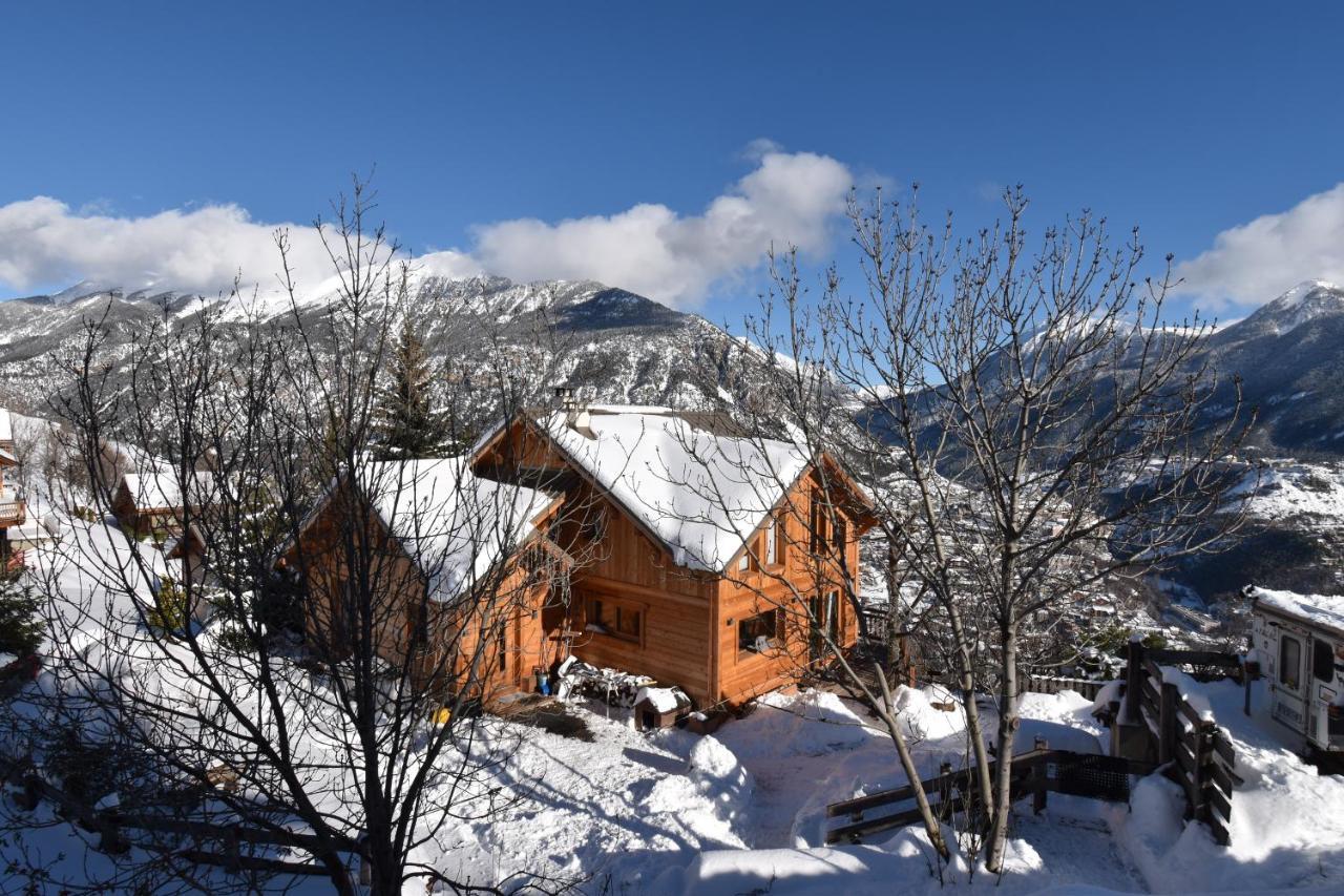 Chalet Serre Chevalier Avec Vue Exceptionnelle Puy-Saint-Pierre Exterior photo