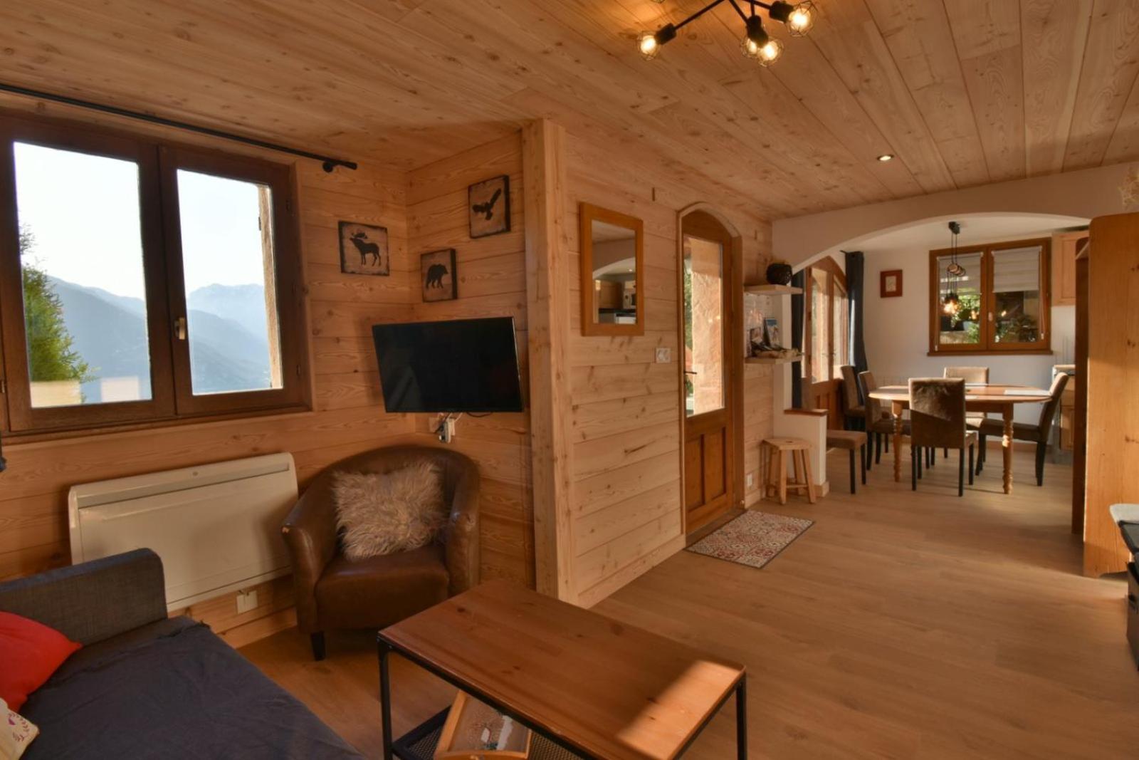 Chalet Serre Chevalier Avec Vue Exceptionnelle Puy-Saint-Pierre Exterior photo